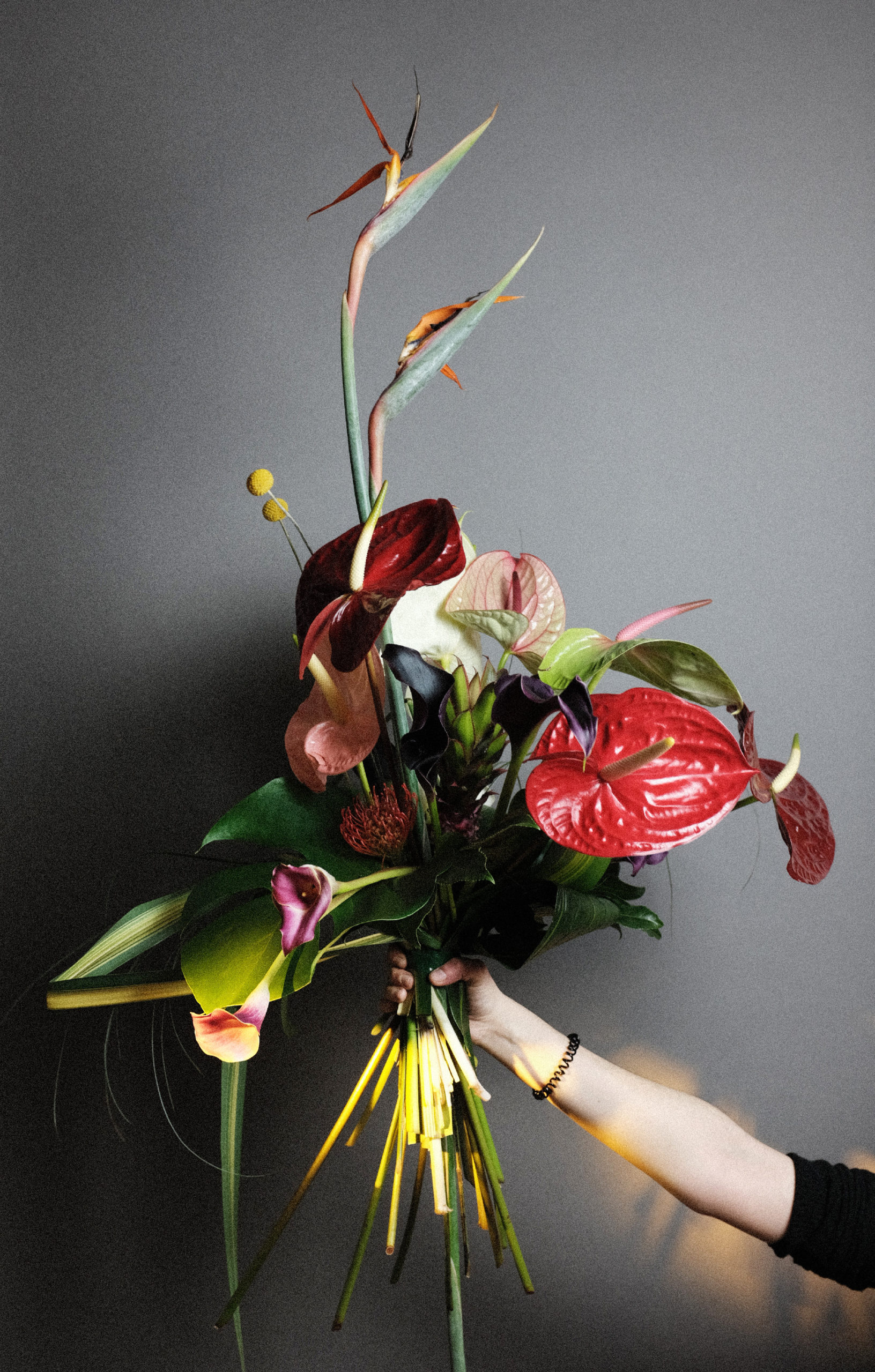 Bouquet décoratif exotique